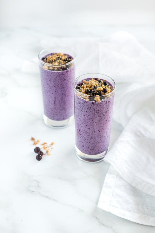 Blueberry Cheesecake Smoothie by The Bespoke Bites - ketolibriyum