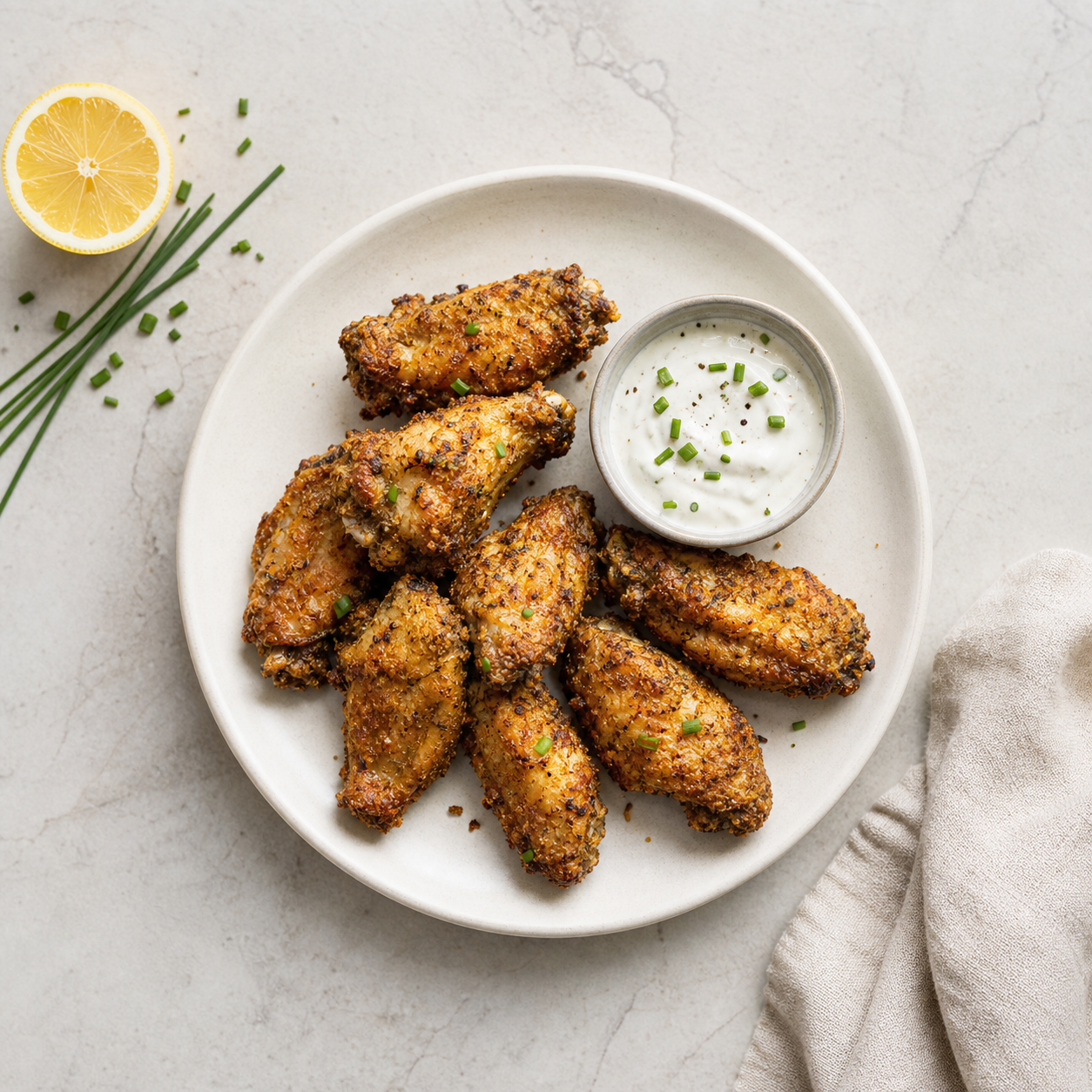 Crispy Sour Cream and Onion Wings