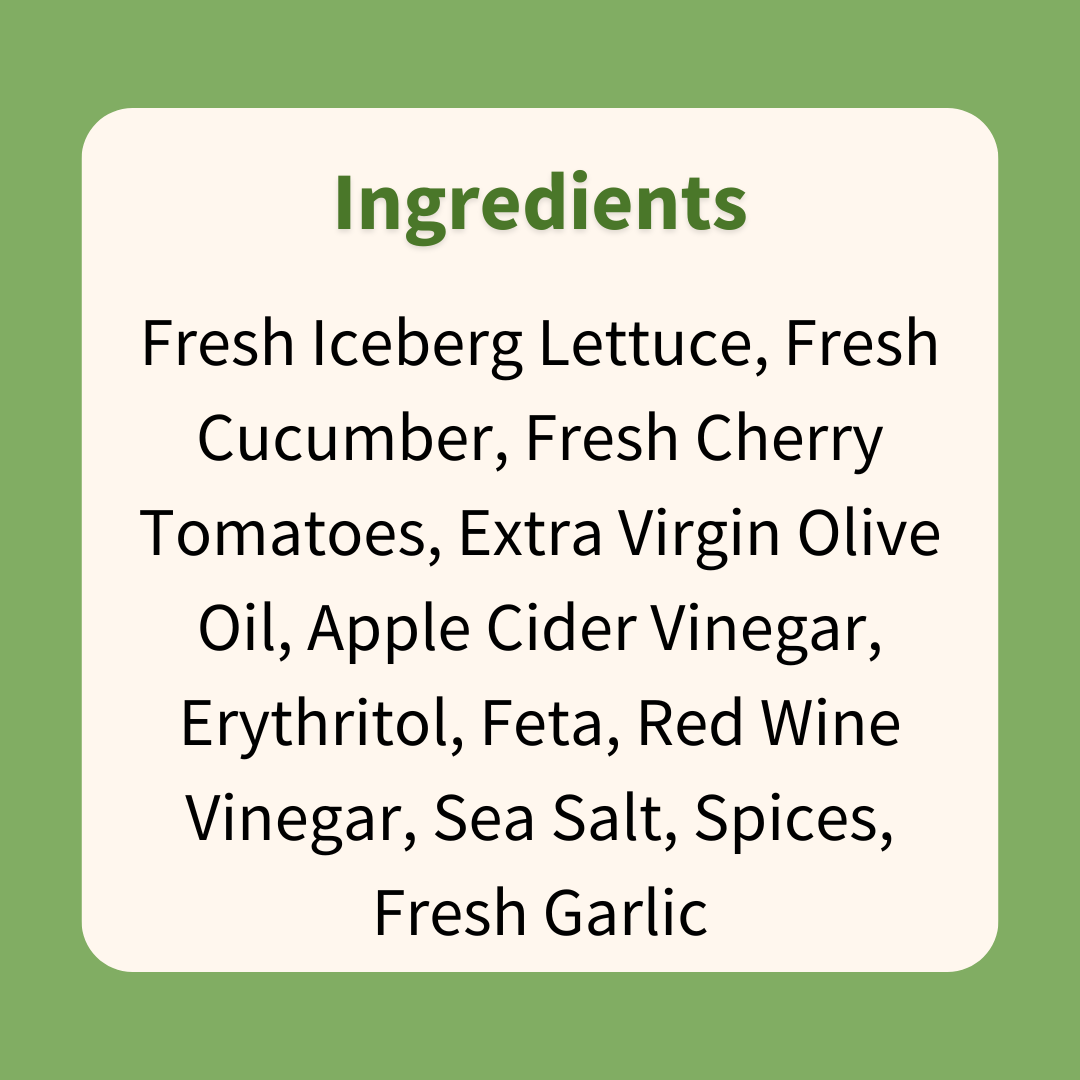 Lean : Mediterranean Salad with Greek Dressing