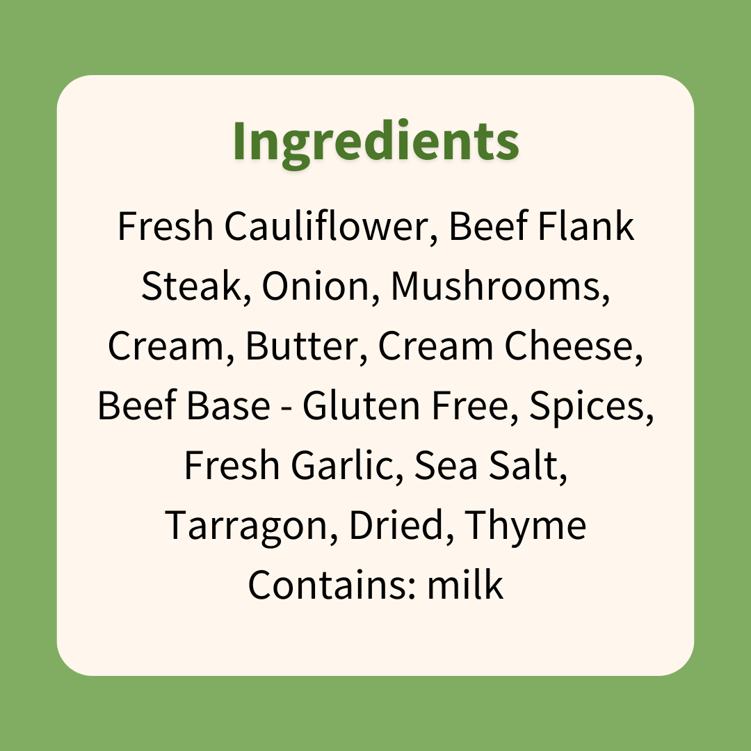 Beef Stroganoff & Cauliflower Mash