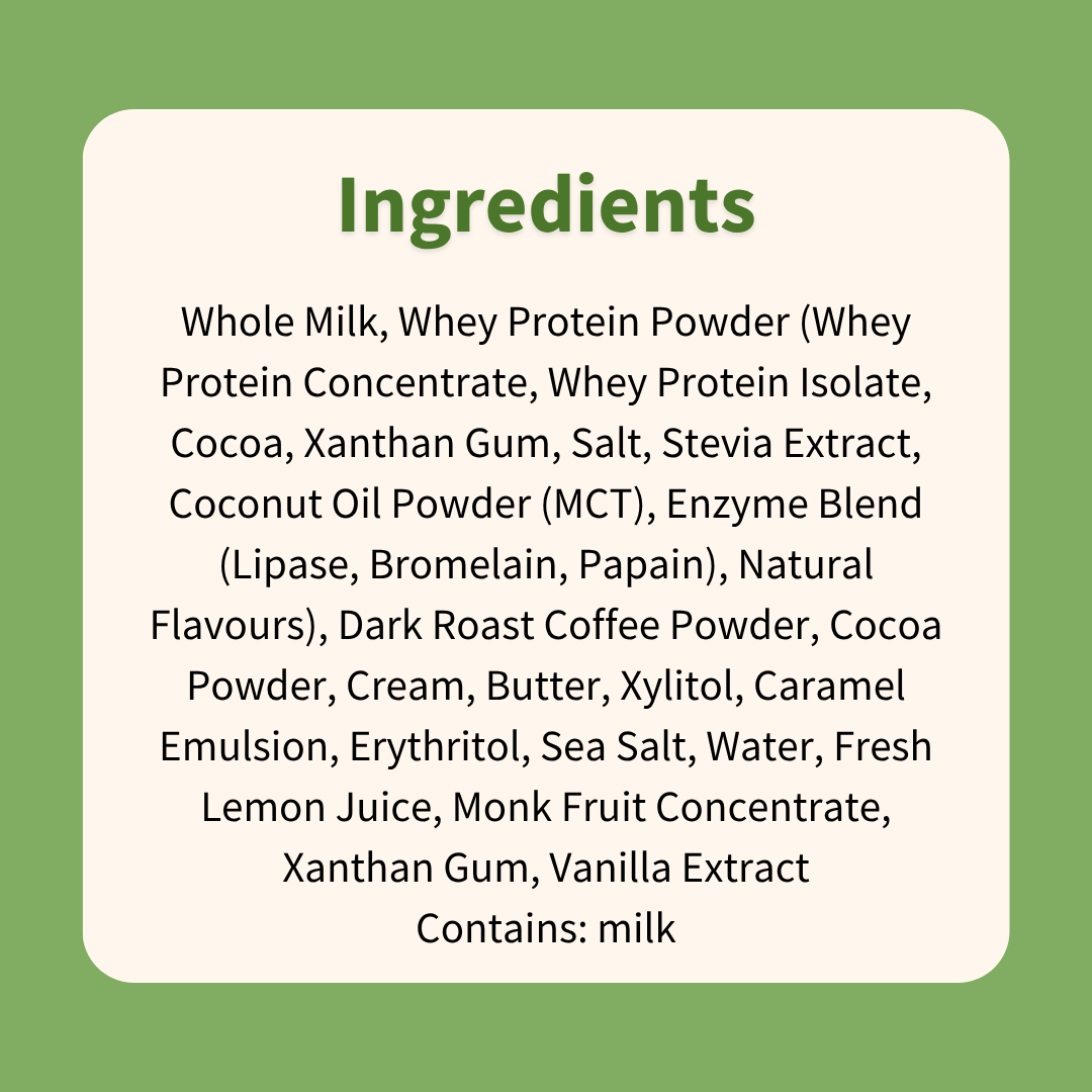 Protein shake : Salted Caramel Mocha