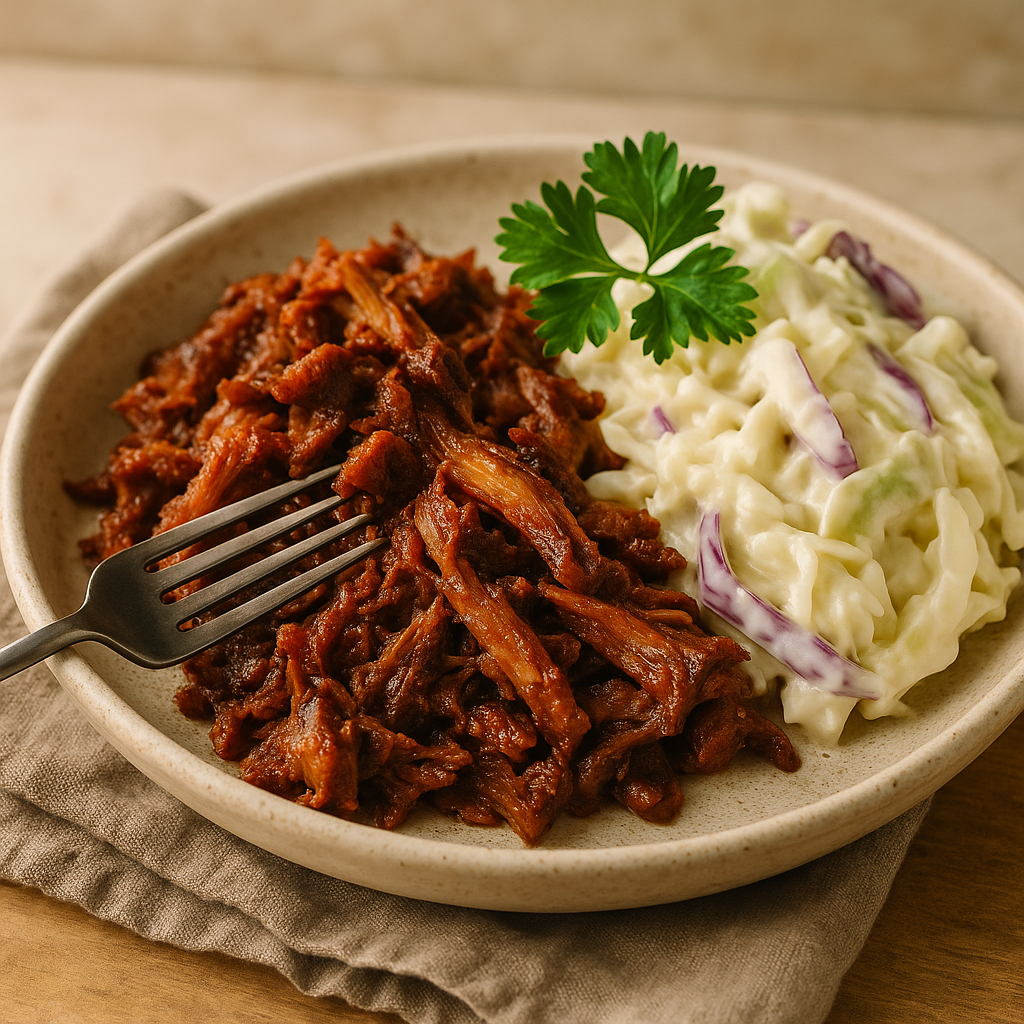 Pork Barbacoa with Creamy Cabbage