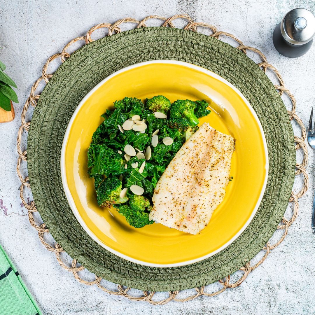Italian Herb Basa with Roasted Broccoli - ketolibriyum