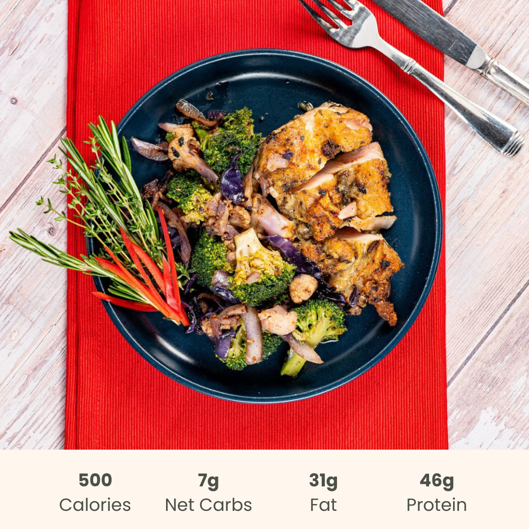 Herb Grilled Chicken With Vegetable Sautée