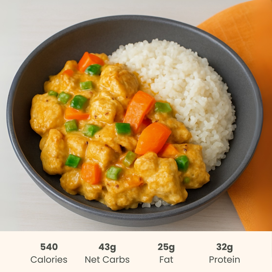 Chicken A La King on Jasmine Rice