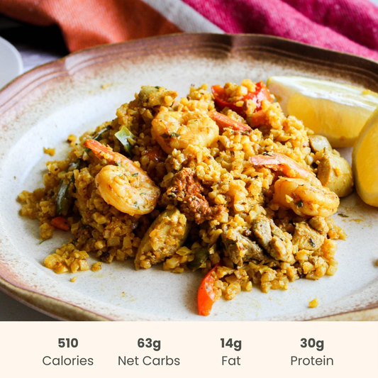 Spanish Paella Bowl On Basmati Rice
