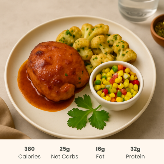 Mexican Spiced Chicken with Lime Cauliflower & Corn Salsa