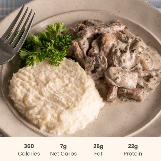 Beef Stroganoff & Cauliflower Mash