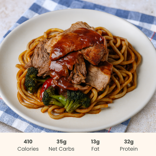 Bulgogi Angus Beef Wok Box on Rice Noodles