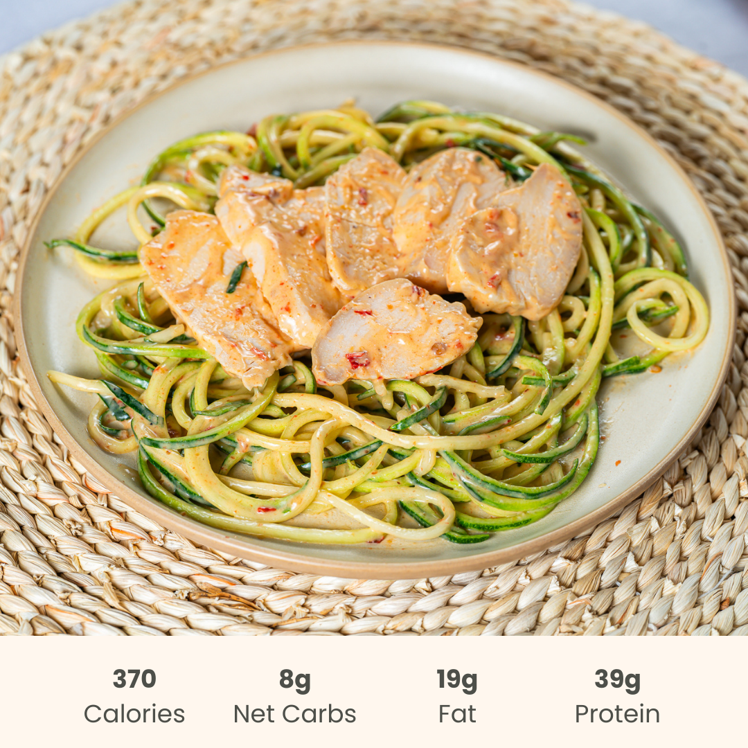 Marry Me Chicken on Zucchini Noodles