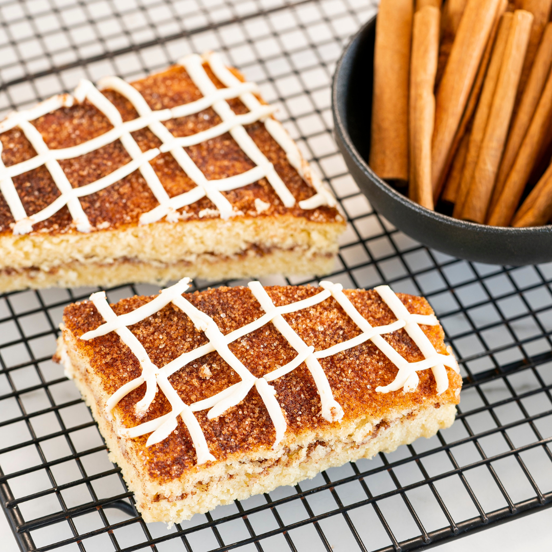 Cinnamon Roll Snacking Cake