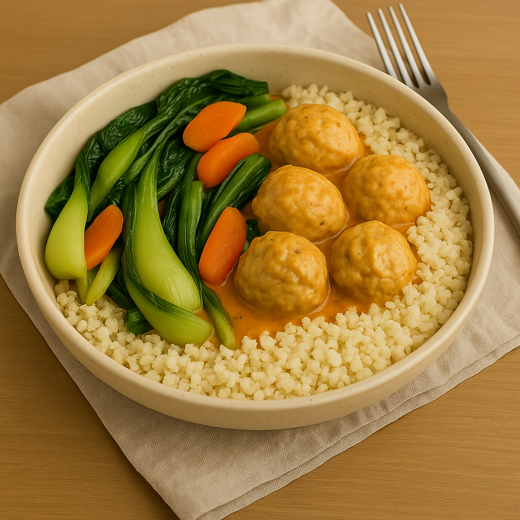 Thai Coconut Curry with Chicken Meatballs