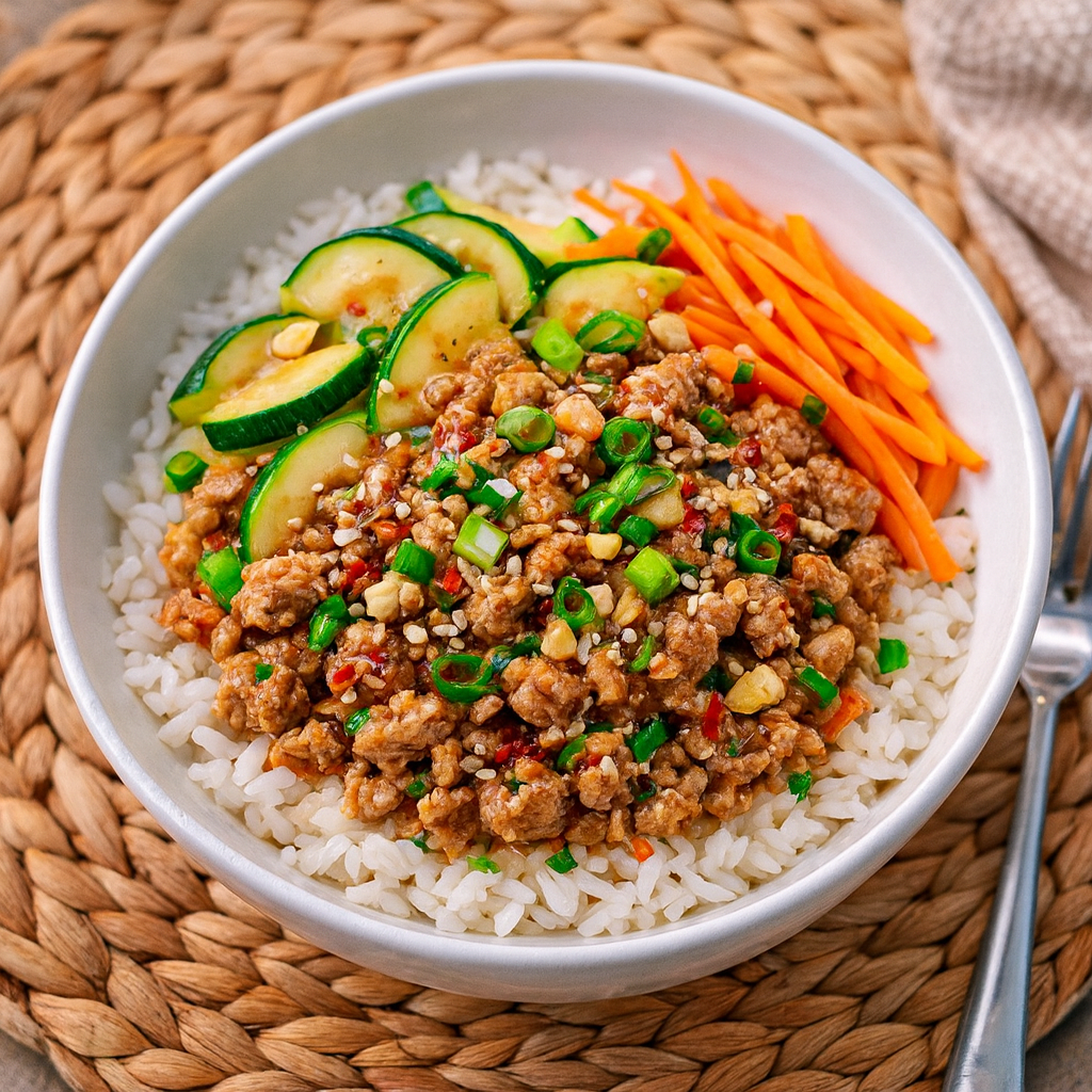 Thai Turkey Bowl on Jasmine Rice