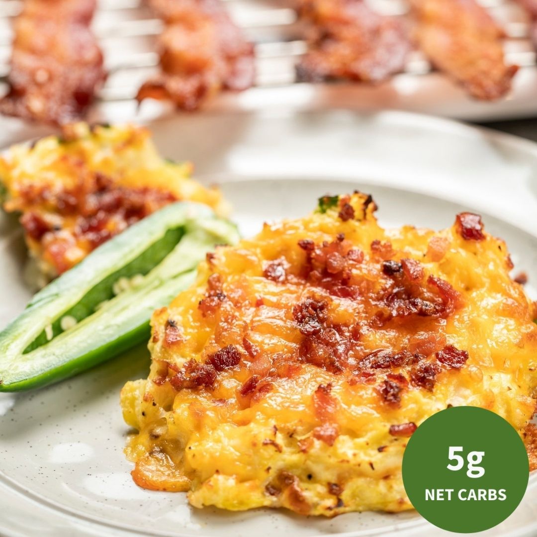 Bacon Cheddar Fritters - ketolibriyum