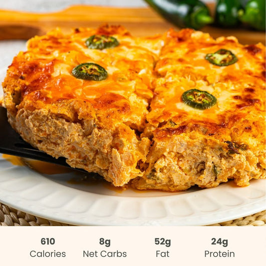 Buffalo Chicken Jalapeno Casserole - 4 Servings - ketolibriyum