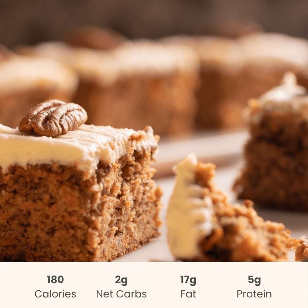 Carrot Cake with Cream Cheese Icing - ketolibriyum