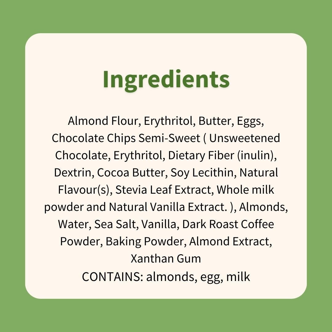 Cookie : Dark Chocolate Almond Espresso - ketolibriyum