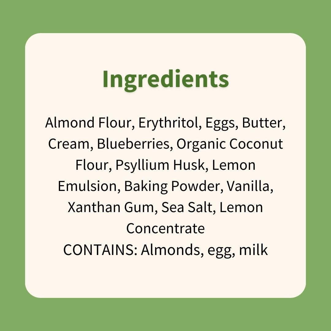 Scone : Lemon Blueberry 4 Pack - ketolibriyum