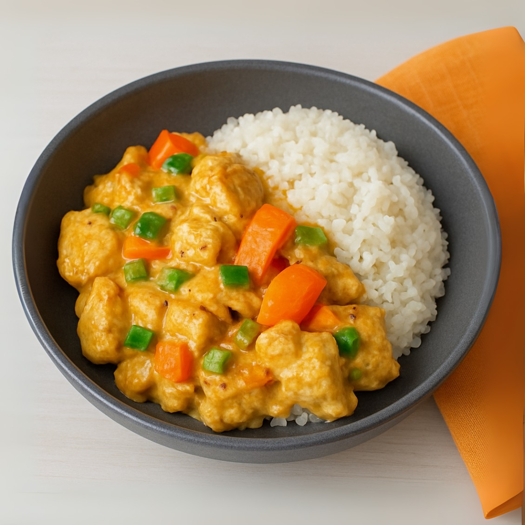 Chicken A La King on Jasmine Rice