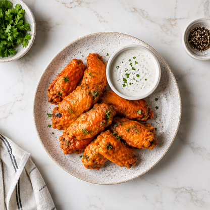 Buffalo Wings with Ranch Dipping Sauce