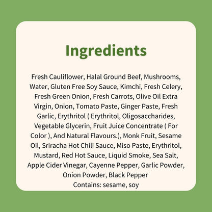 Korean Bulgogi Bolognese with Cauliflower Fried Rice