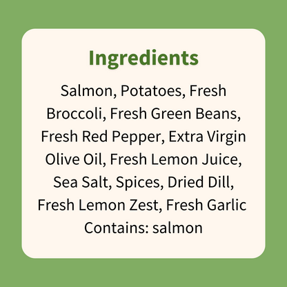 Lemon Dill Salmon with Vegetable Medley & Roast Potatoes