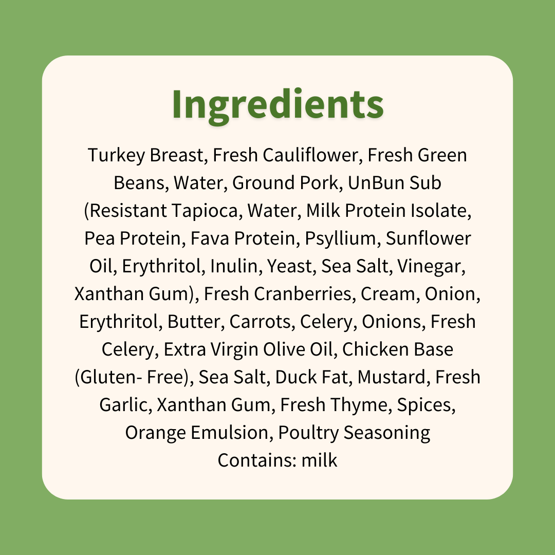 Classic Turkey Dinner with Keto Stuffing & Cauliflower Mash