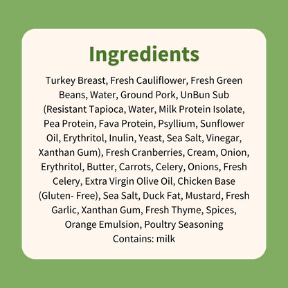 Classic Turkey Dinner with Keto Stuffing & Cauliflower Mash