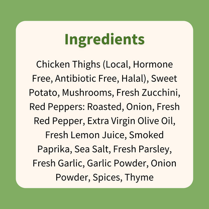 Peri Peri Chicken with Herbed Vegetables & Sweet Potatoes