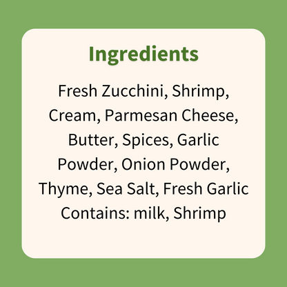 Cajun Shrimp Alfredo on Zucchini Noodles