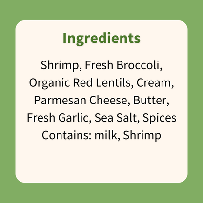 Creamy Shrimp Alfredo on Red Lentil Protein Pasta