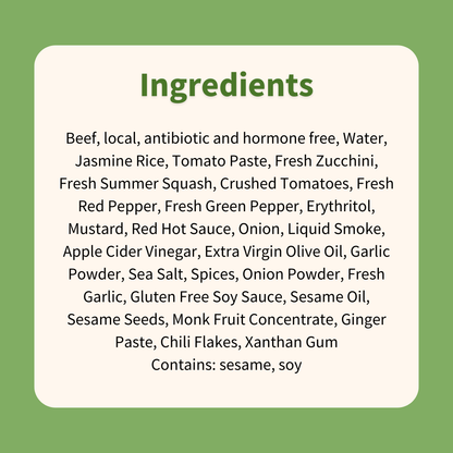 Korean BBQ Beef with Rice and Vegetables