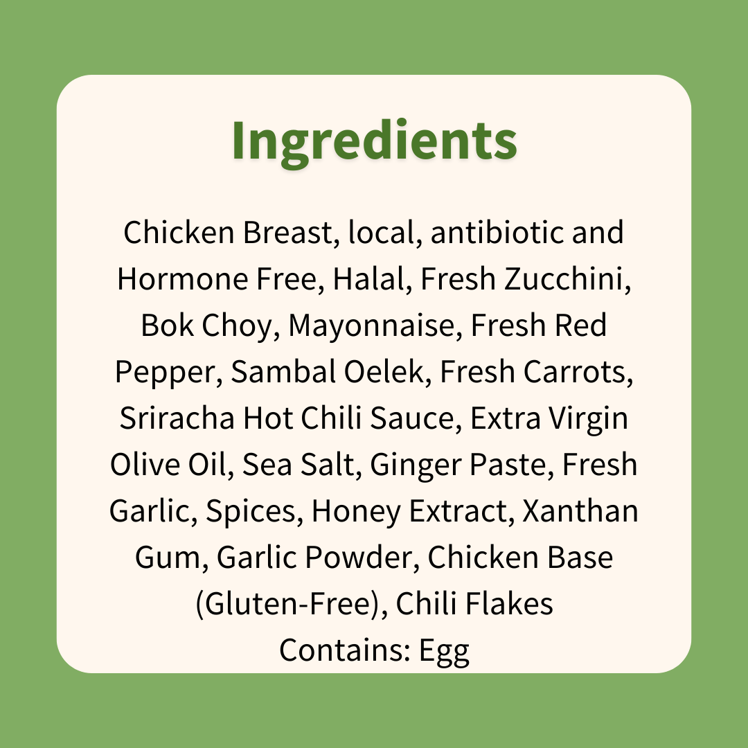 Bang Bang Chicken on Zucchini Noodles