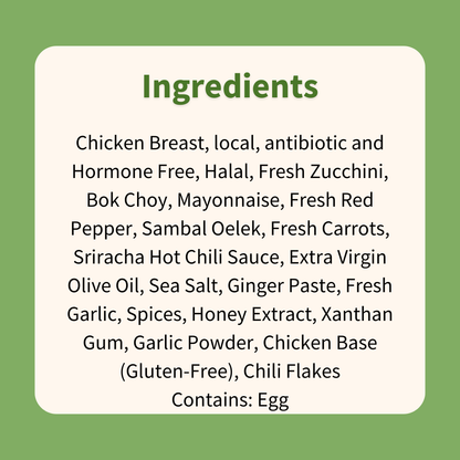 Bang Bang Chicken on Zucchini Noodles