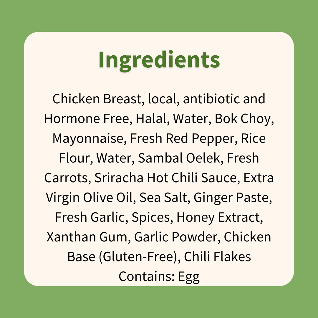 Bang Bang Chicken on Rice Noodles