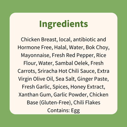 Bang Bang Chicken on Rice Noodles