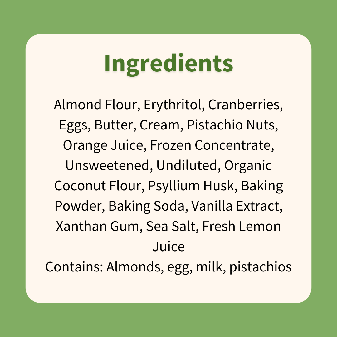Scone : Cranberry Orange Pistachio