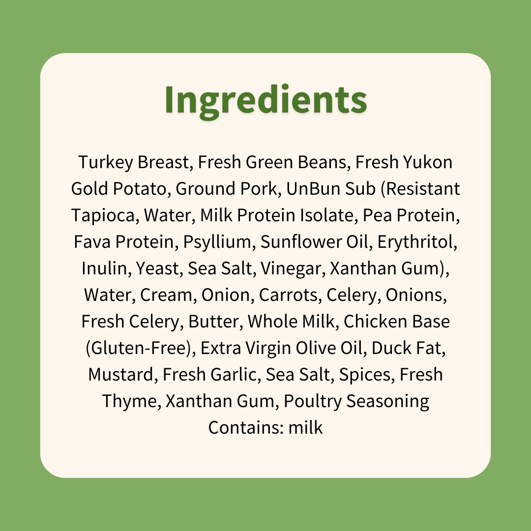 Classic Turkey Dinner with Stuffing & Mashed Potatoes