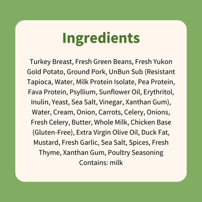 Classic Turkey Dinner with Stuffing & Mashed Potatoes