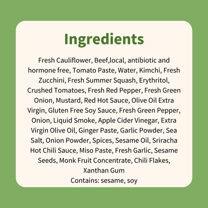 Korean BBQ Beef with Cauliflower Rice & Vegetables