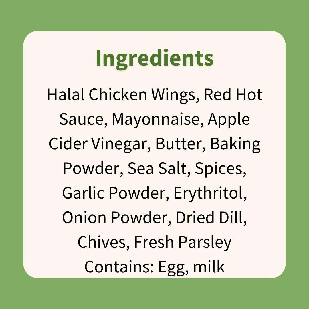 Buffalo Wings with Ranch Dipping Sauce