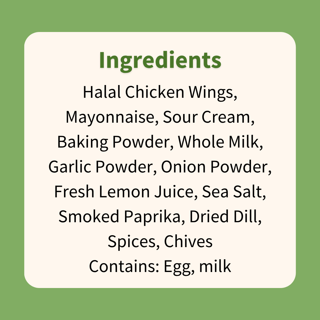 Crispy Sour Cream and Onion Wings