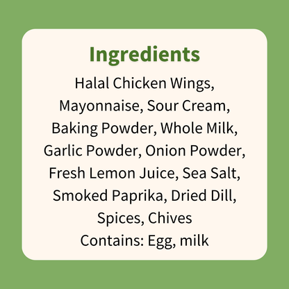Crispy Sour Cream and Onion Wings