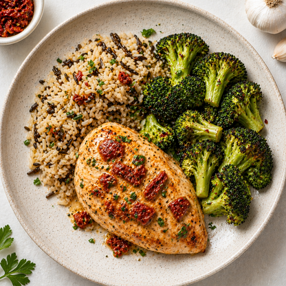Marry Me Chicken with Broccoli  & Wild Rice