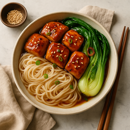 Honey Garlic Chicken with Konjac Noodles