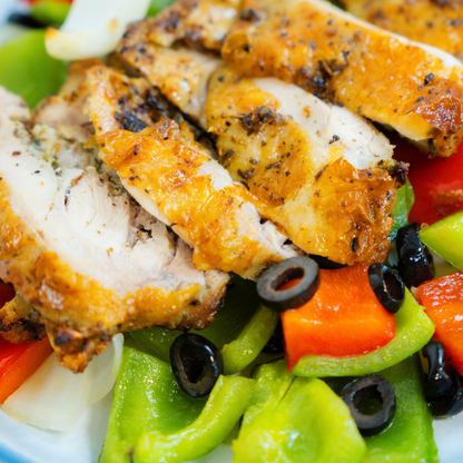 Lemon Herb Chicken with Peppers & Olives