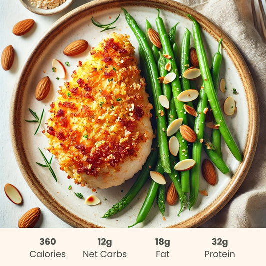 Bacon Ranch Chicken with Green Beans Almondine - ketolibriyum