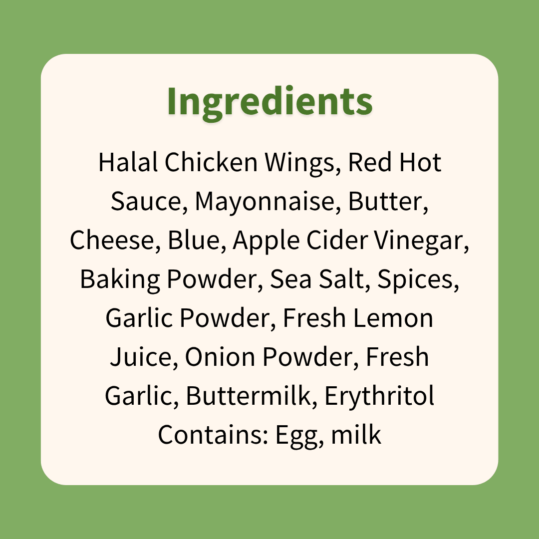 Buffalo Chicken Wings with Blue Cheese Dip - ketolibriyum