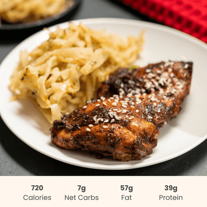 Buffalo Chicken with Chipotle Mayo & Roasted Cabbage - ketolibriyum