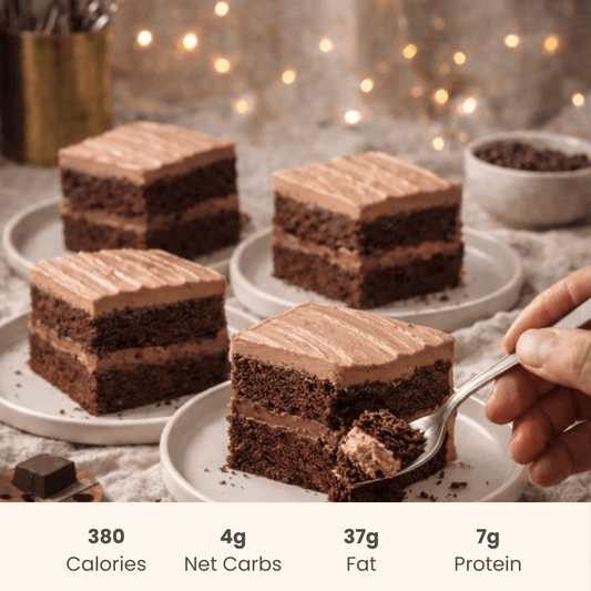 Cake Slice : Keto Chocolate | Konscious Kitchen - ketolibriyum